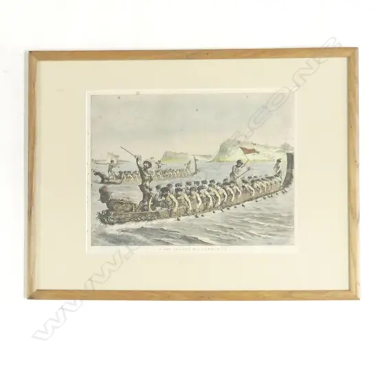 Godefroy Durand hand coloured engraving,